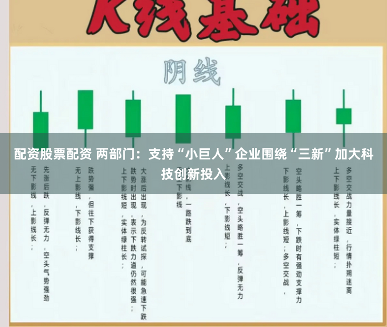 配资股票配资 两部门：支持“小巨人”企业围绕“三新”加大科技创新投入