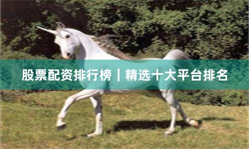 股票配资排行榜｜精选十大平台排名